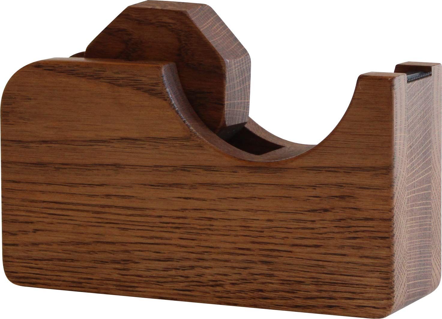 x 13 x 19 5.9 無垢材 天然木 国産 cm ブラウン 木製 テープカッター オークヴィレッジ
