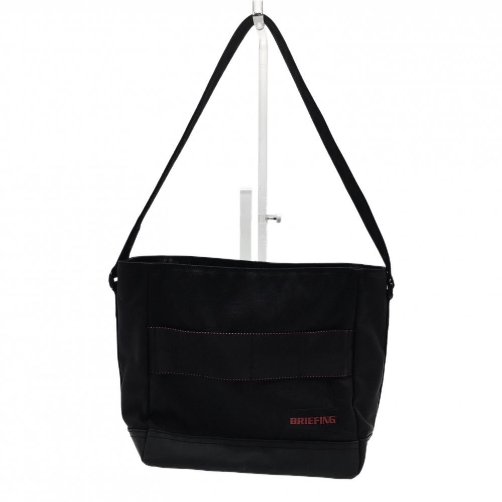 ブリーフィング カートバッグ 黒×レッド ポケットメッシュ ゴルフ BRIEFING