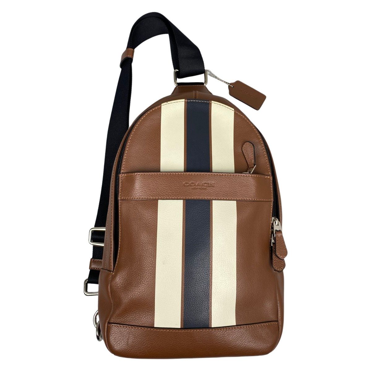 COACH コーチ スリングボディーバッグ F72226 ダークブラウン×ミッドナイトブルー