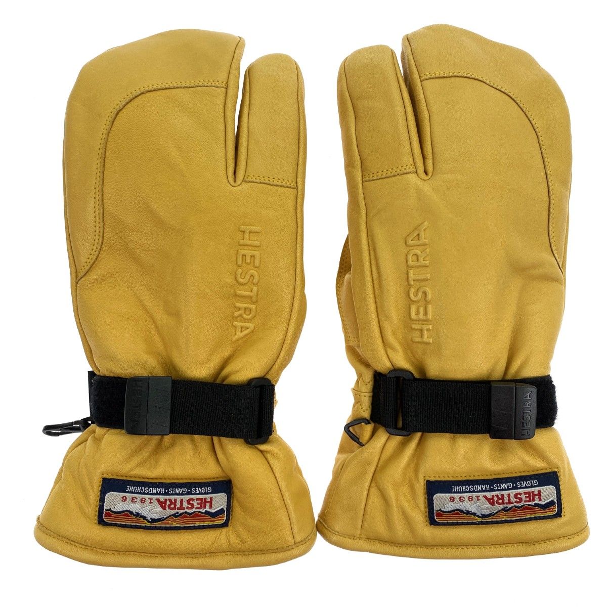 HESTRA へストラ ウィンターグローブ 3フィンガー ゴアテックス フルレザー タン サイズ7