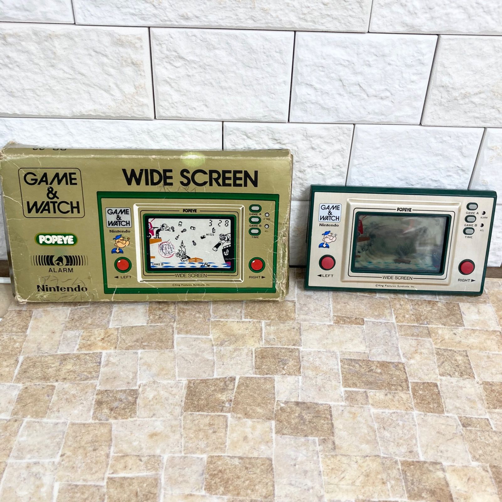 動作 済 ゲームウォッチ ポパイ GAME-WATCI POPEYE 箱あり レトロ 任天堂 Nintendo