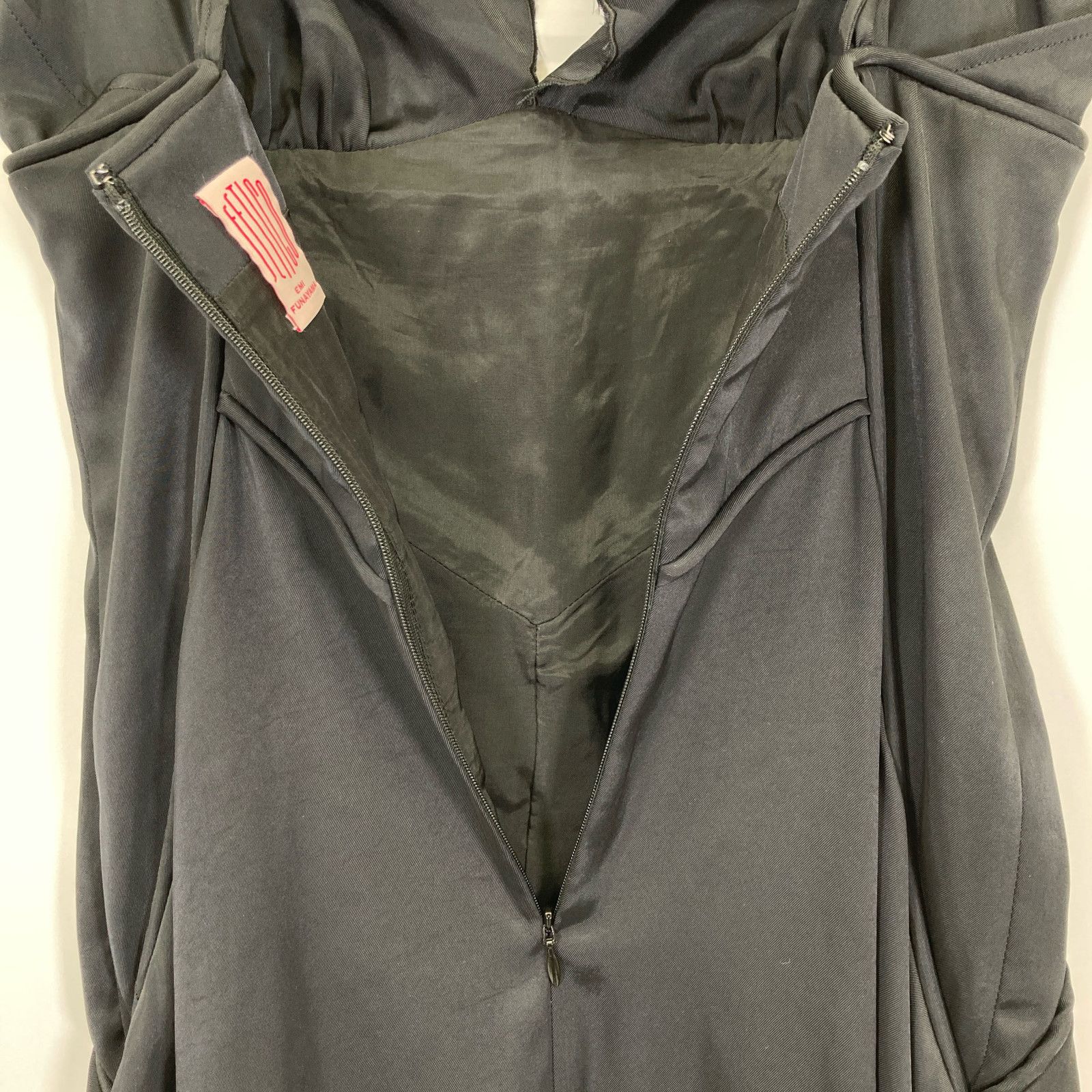  FETICO フェティコ FTC 242 0809 24 SS ブラック V NECK MIDI DRESS イムブロイダァドVネックミディドレス 1 その他 その他