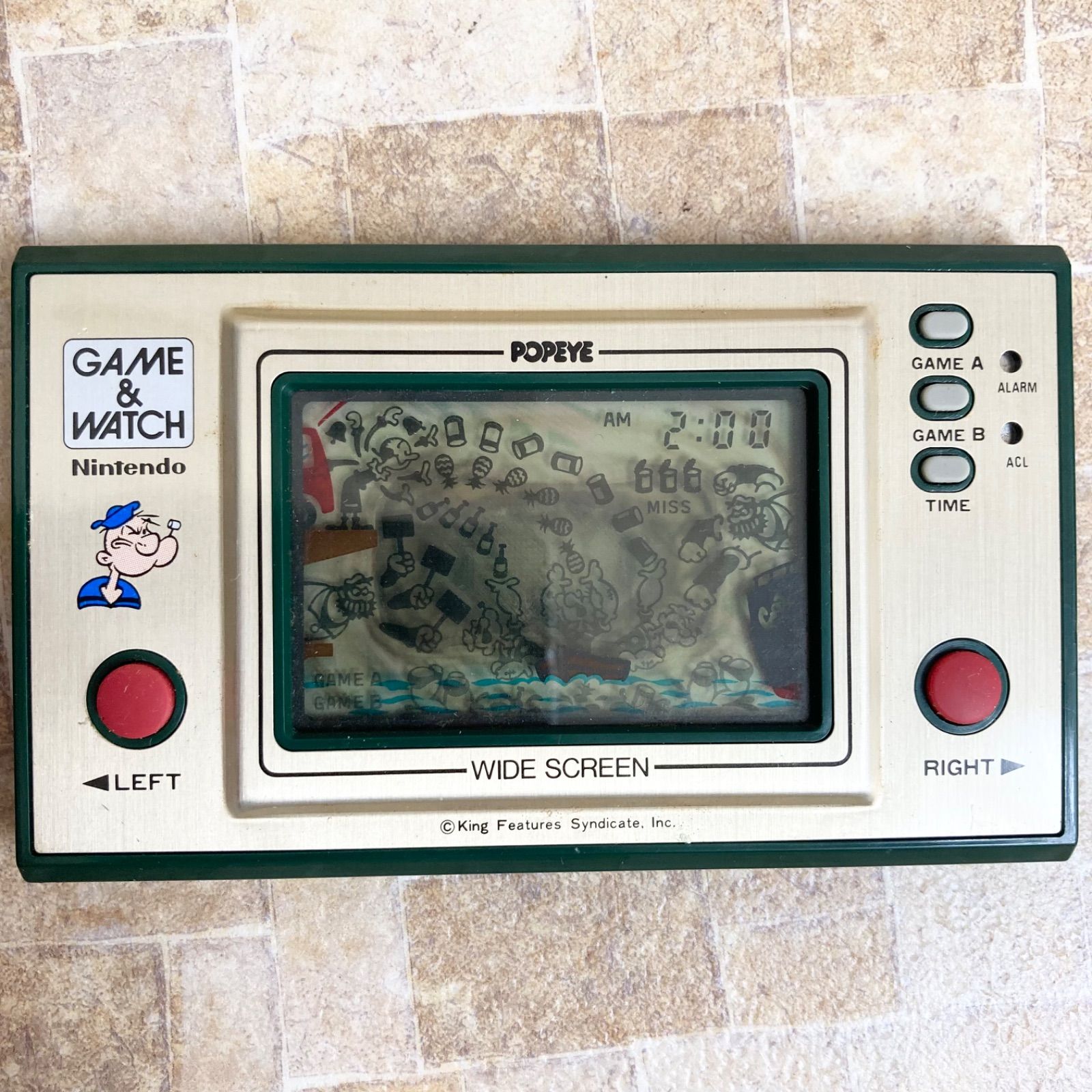 ゲームウォッチ ポパイ GAME WATCI POPEYE 箱あり レトロ 任天堂 Nintendo