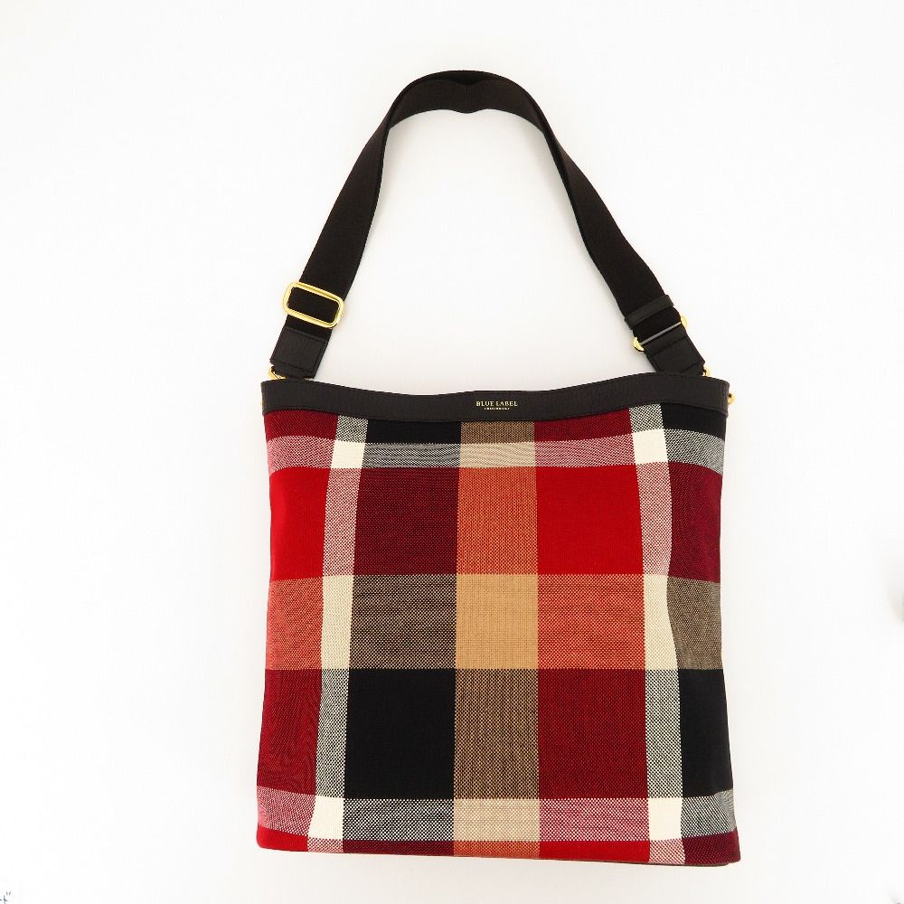 BLUE LABEL CRESTBRIDGE ブルーレーベルクレストブリッジ ショルダーバッグ クレストブリッジチェック キャンバスショルダー 55136504