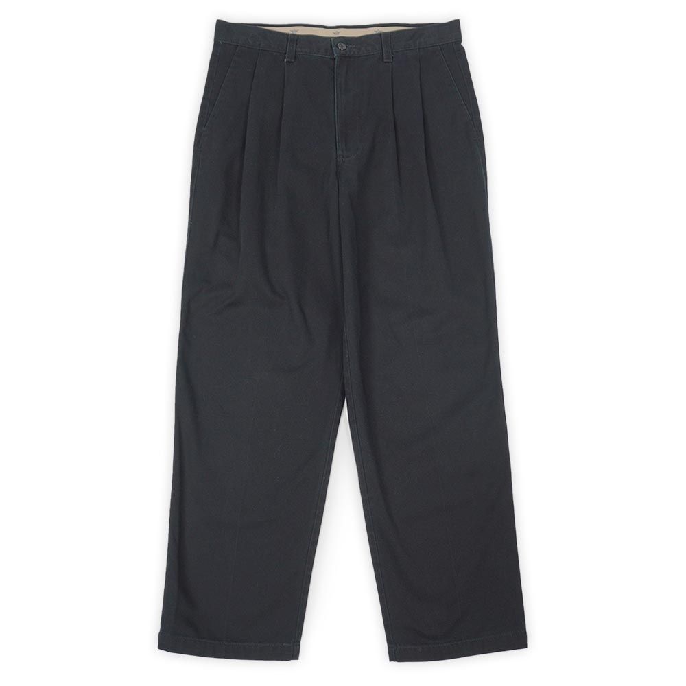 ドッカーズ DOCKERS 00s 2000年代 2タック チノトラウザー 定番 Levi s リーバイス傘下 USA ヴィンテージ アメリカ 古着 メンズ ズボン パンツ ブラック 黒 W32 L30