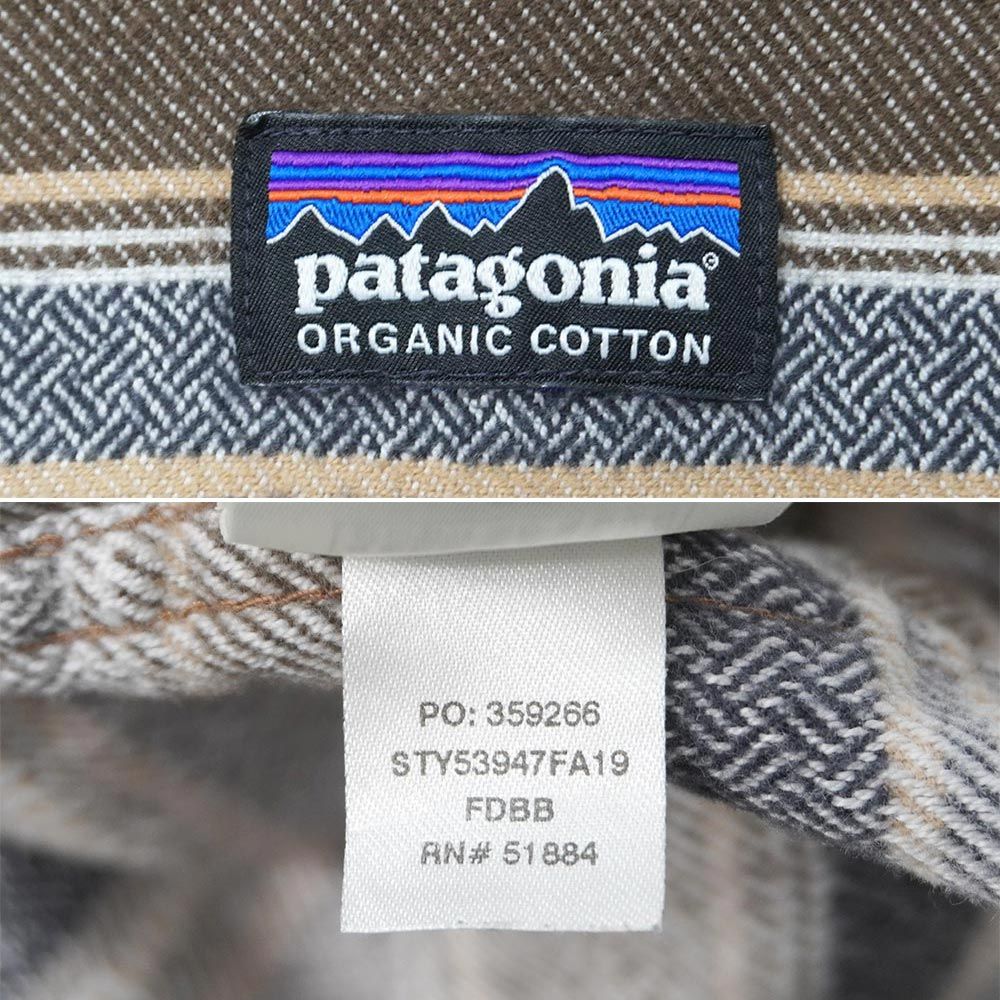 パタゴニア PATAGONIA FA19 2019年 00s フィヨルドフランネルシャツ 定番 総柄 ビッグサイズ USA ヴィンテージ アメリカ 古着 メンズ シャツ ネイティブボーダー柄 XL相当