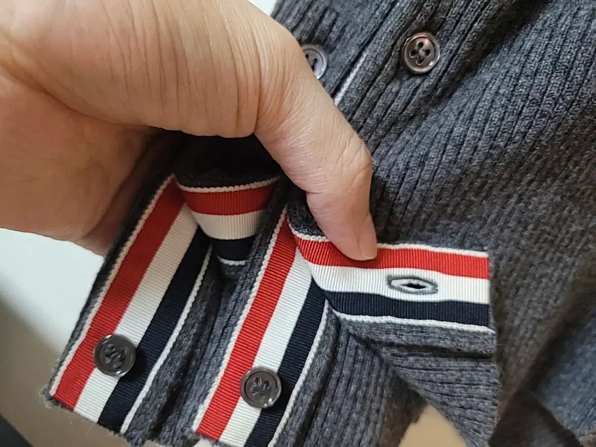 四本サイドライン カーディガン