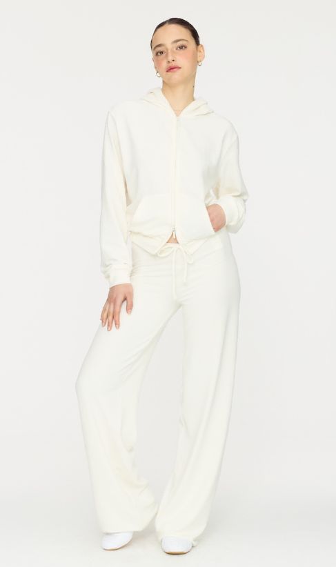 グロウニー LAZY SUNDAY TERRY ジップアップ パンツ セットアップ バニラ ソーダ M