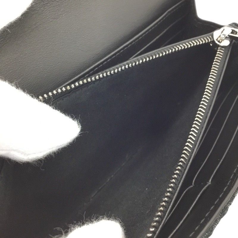 ジャガード ロングフラップウォレット