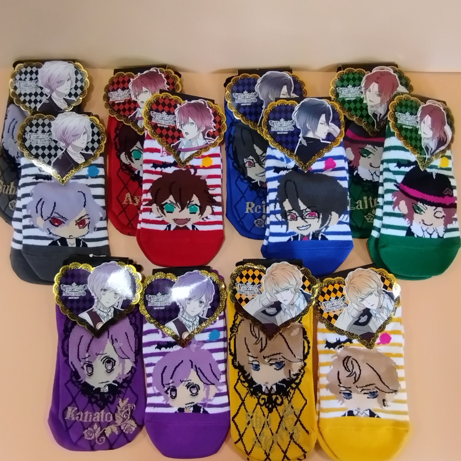 D12869]DIABOLIK LOVERS ディアボリックラヴァーズ 短ソックス23