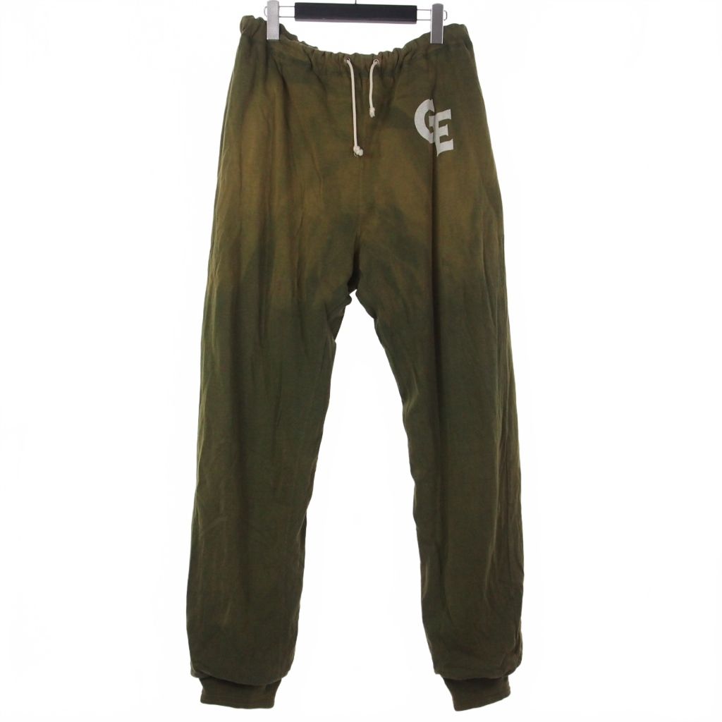 グッドイナフ GOODENOUGH 90s リバーシブル スウェットパンツ サーマル ロゴ 緑 グリーン