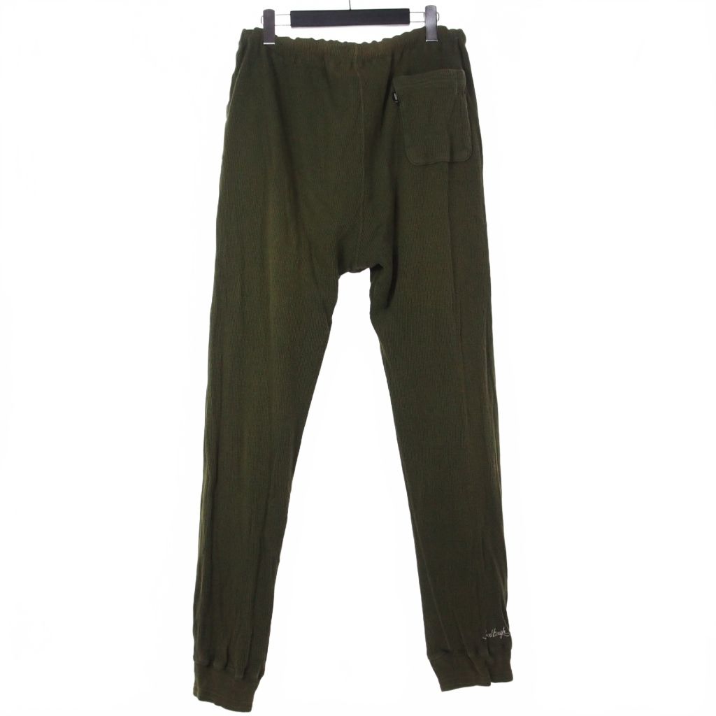 グッドイナフ 90 s リバーシブル スウェットパンツ サーマル ロゴ 緑 グリーン