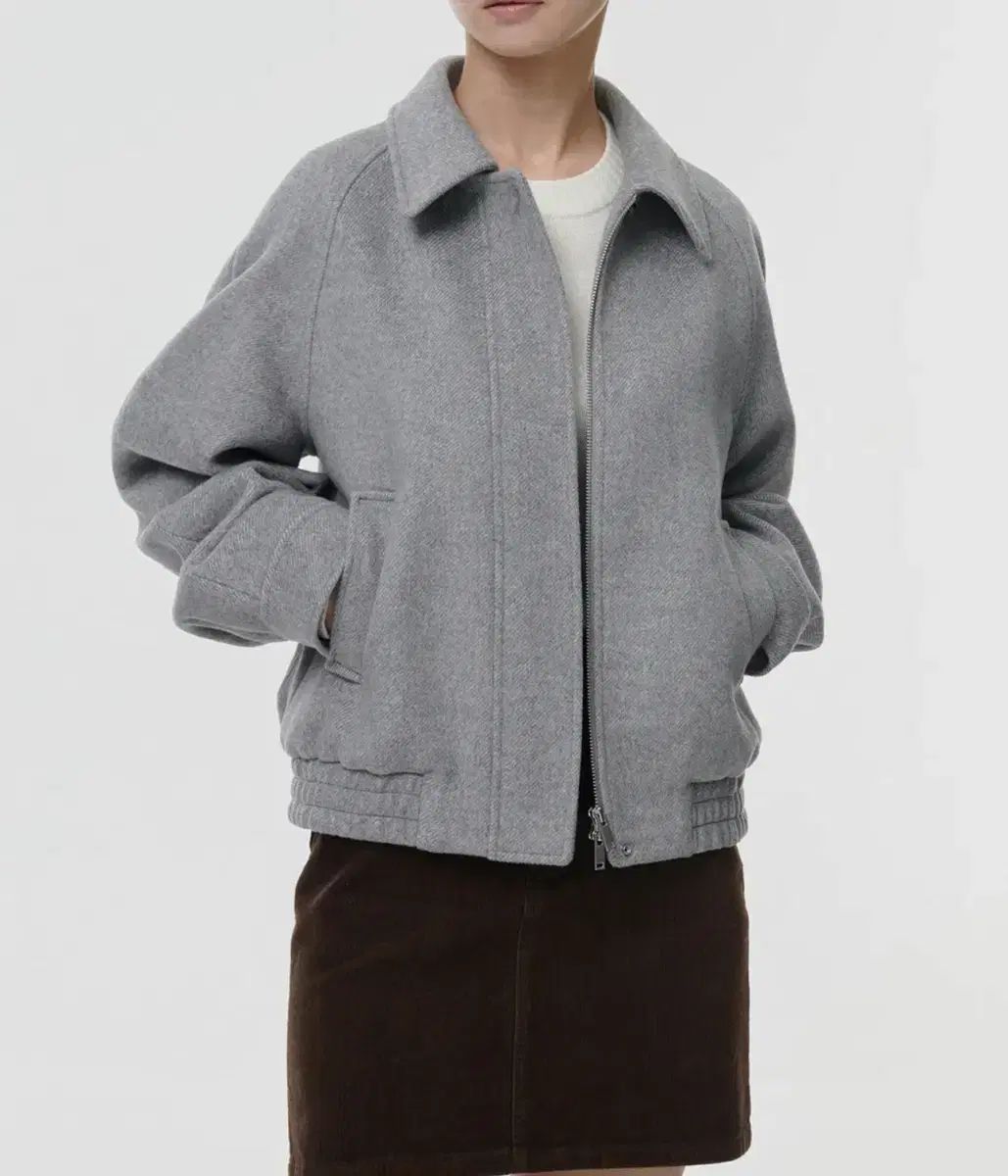 MUSINSA ムシンサ ウィメンズ ブルゾン ジャケット グレー