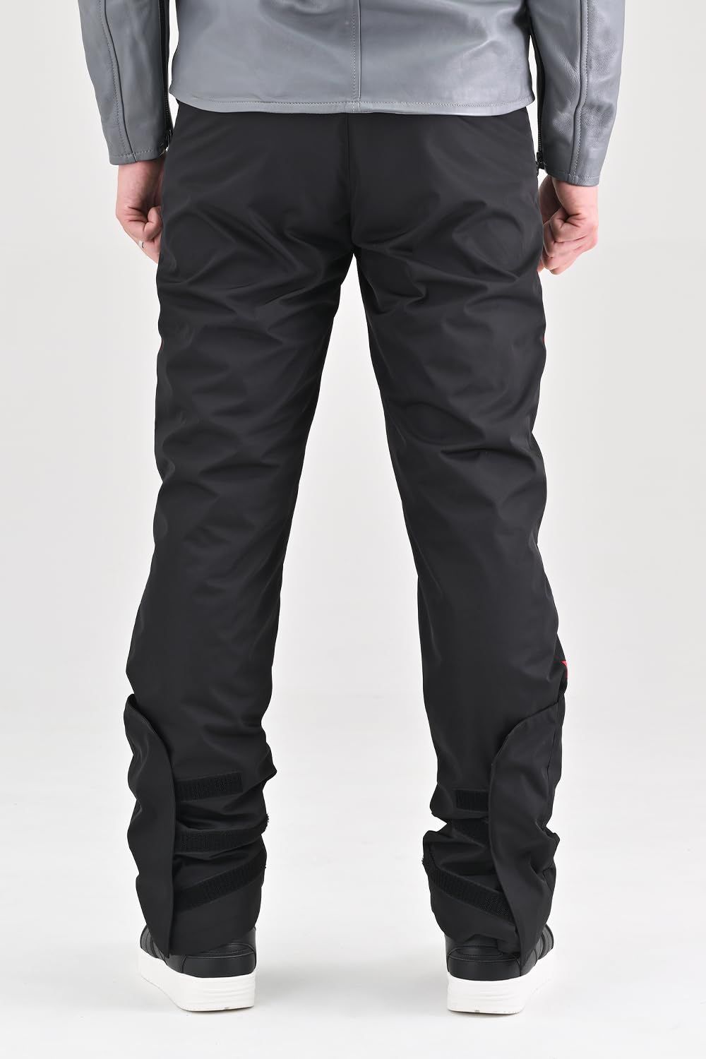 DB-007 48637 簡易防水 メンズ 防風 ソフトプロテクター付属 BD-007 CE規格 冬 ブラックレッド 防寒 バイク S オーバーパンツ デイトナ