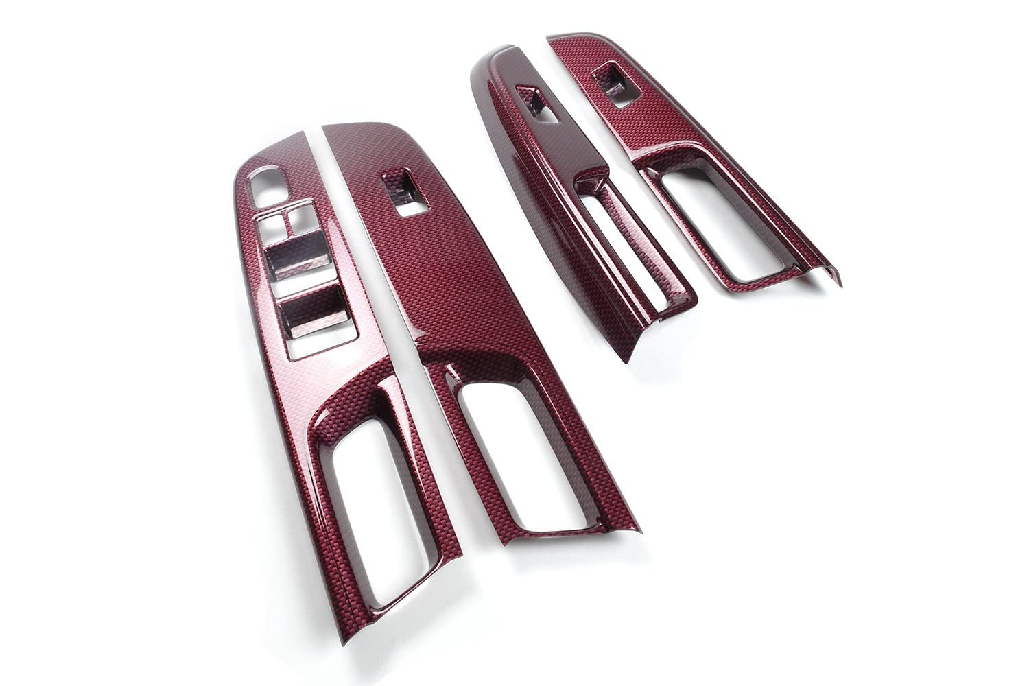 スイフトスポーツ スズキ ZC33S スイフト PWSW ドアスイッチ パネル SecondStage ドアトリムパネル未装着車 レッドカーボン調 S036D1R