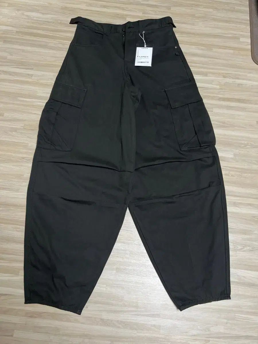 アイ ドント ウォナ セル アンド ディ ツイル バルーン カーゴパンツ チャコール 0 サイズ