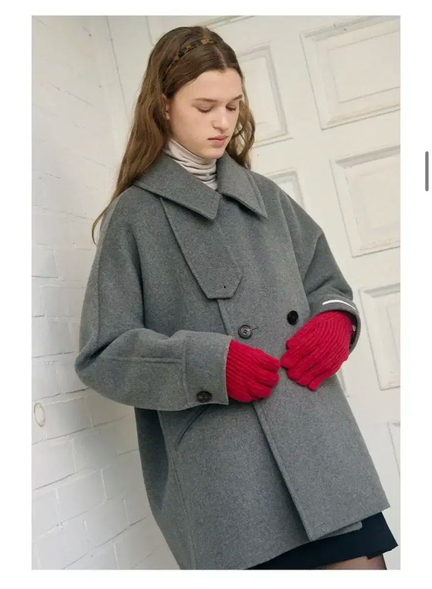 S ドローフィット ウィメンズ ウール ドールマン ハンドメイド ハーフ コート M GREY GULLKHAN_COM