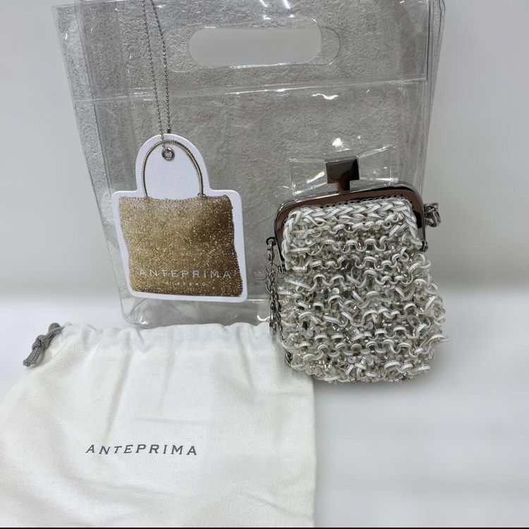 【レア商品】アンテプリマ　ミニ　バッグ 4488 ANTEPRIMA アンテプリマ ワイヤーミニポーチ がま口 リボン ミニ