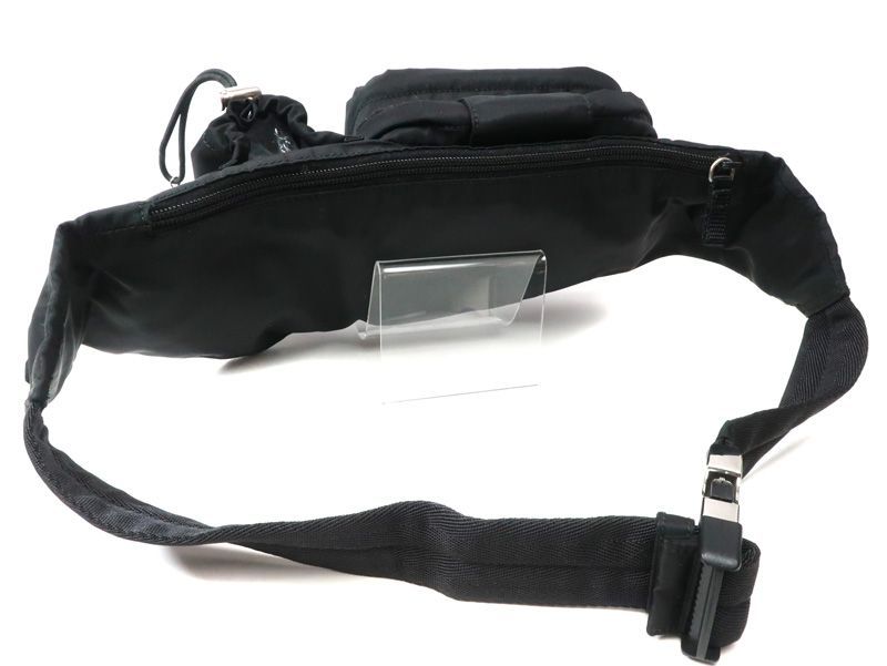 プラダ PRADA ナイロン ウエストバッグ クロスボディバッグ ブラック トライアングルロゴ VA0056 PRADA 2VL056 |34382