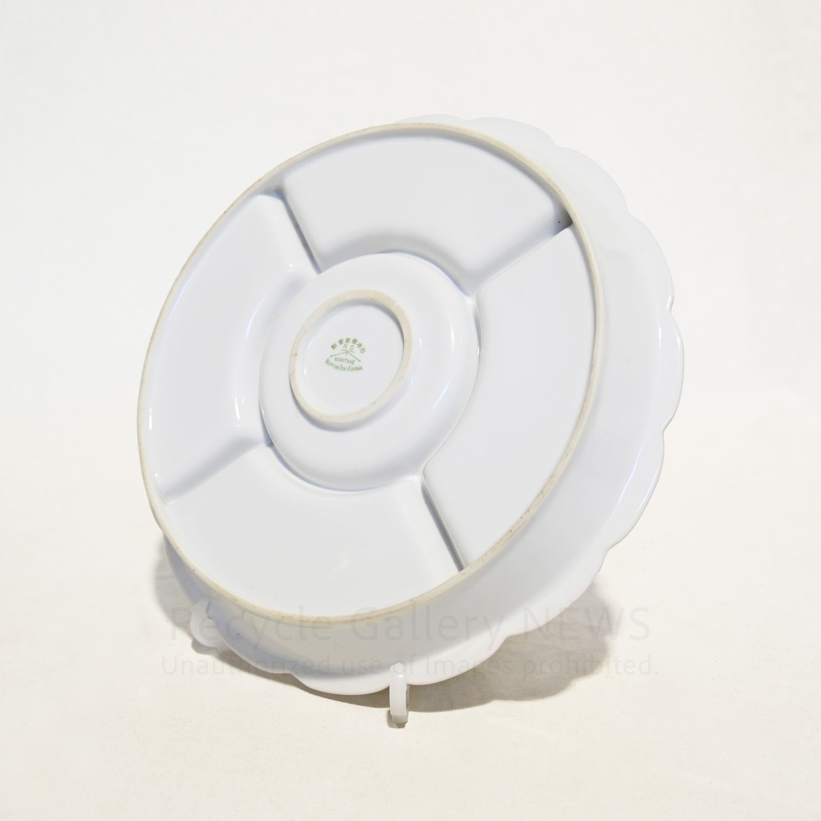  ノリタケ オードブル サービングプレート 大正時代 1912年頃 向けヤジロベー バックスタンプ 皿 食器