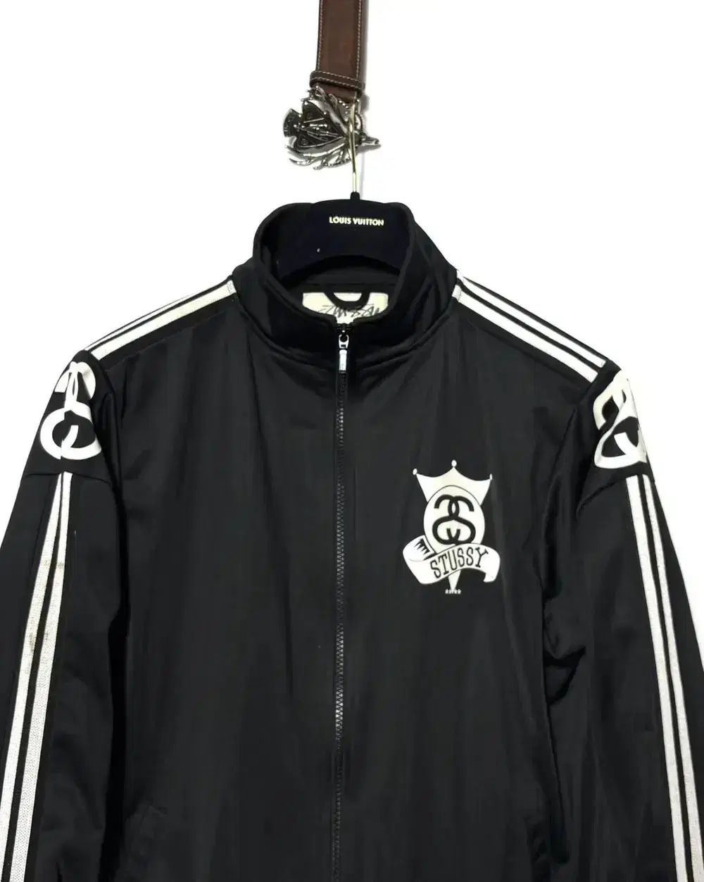 STUSSY スクール トラックジャージ ブラック