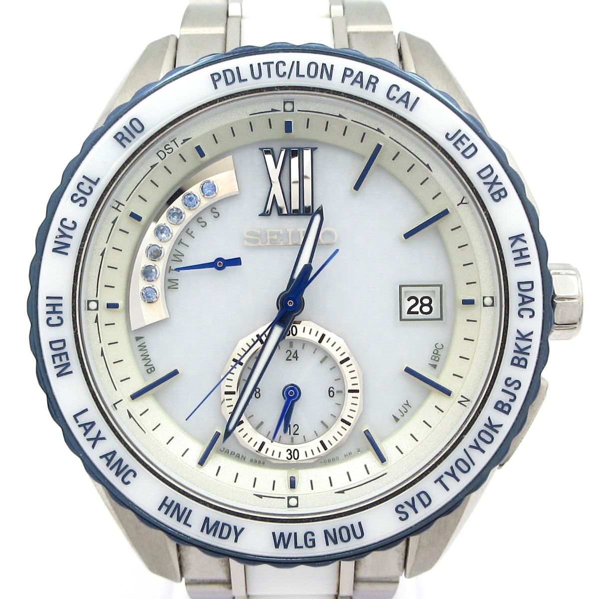 SEIKO(セイコー) 腕時計 BRIGHTZ(ブライツ) 8B54-0BE0 メンズ 7Pブルー  