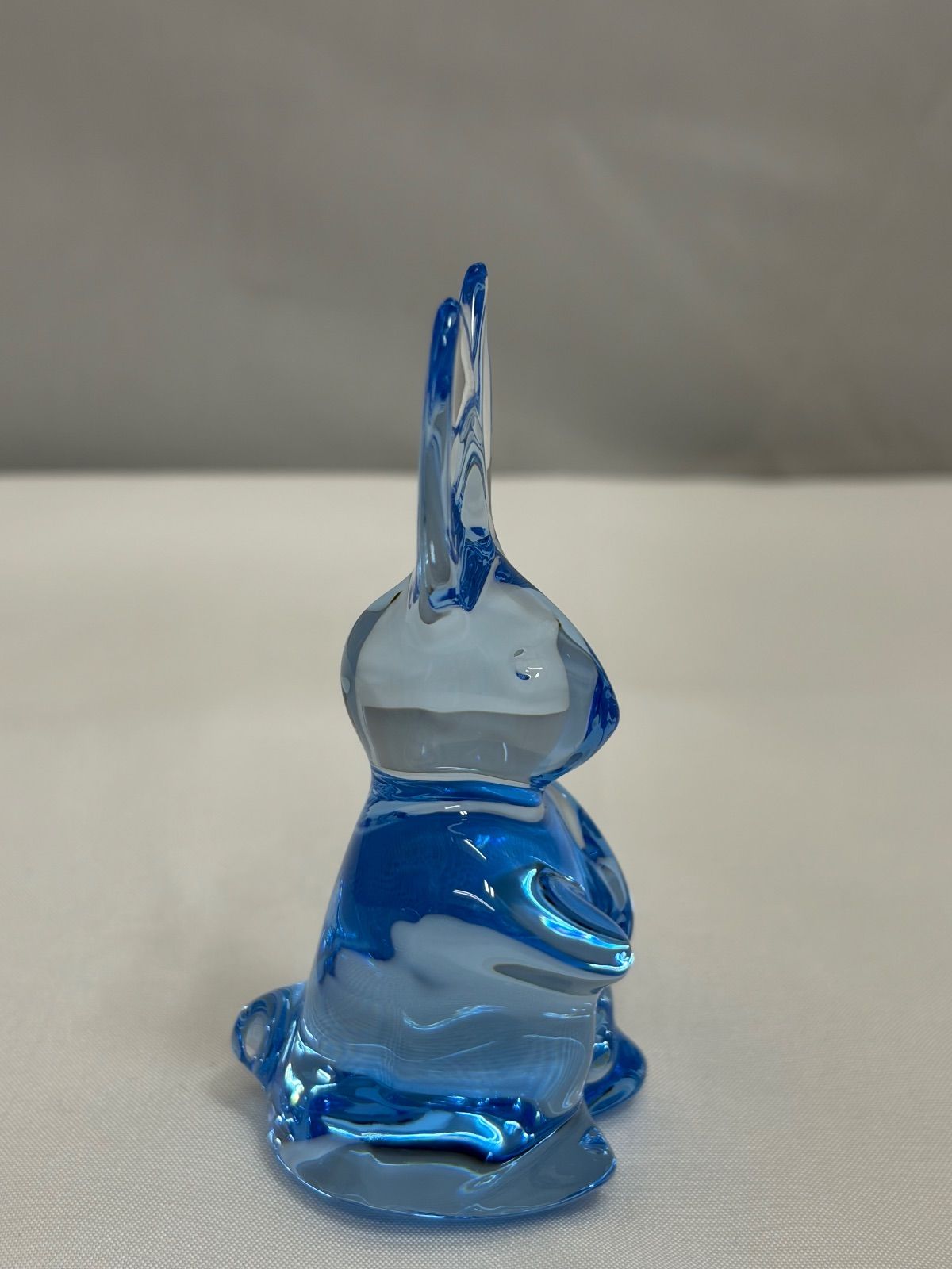 Baccarat バカラ うさぎ スウィング 置物 ラビット 青