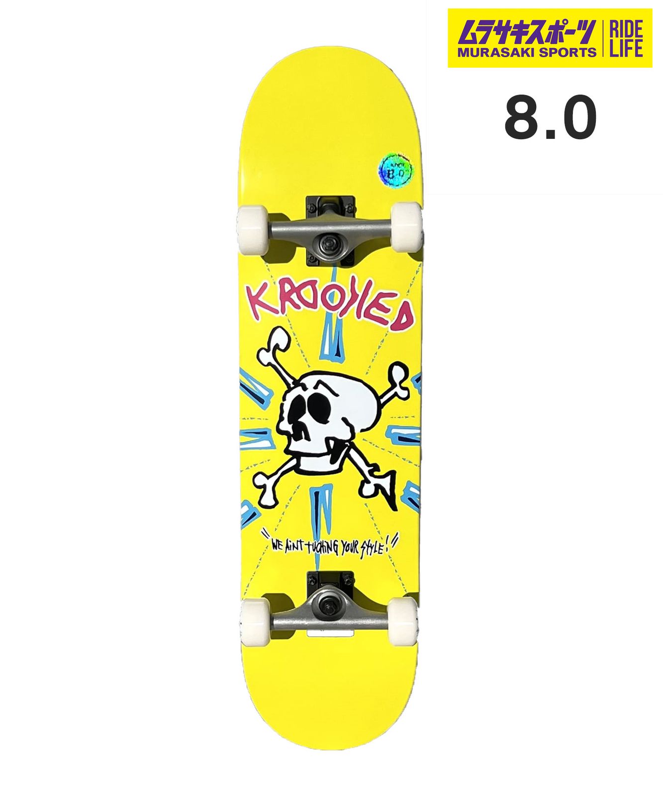 ムラスポ スケートボード コンプリートセット KROOKED クルキッド STYLE LG 8 0 inch KK K 24