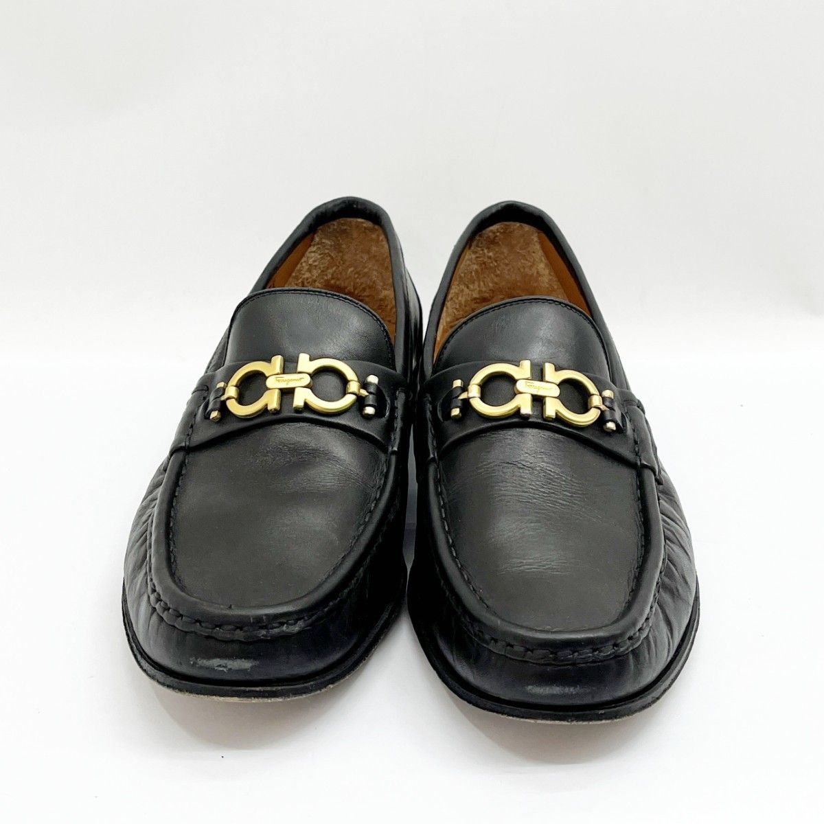 SALVATORE FERRAGAMO◇Martin アウトレット レザーローファー