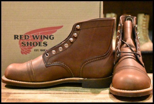 8D ♥ 23年 レッドウィング 8111 アイアンレンジャー アンバー ハーネス キャップトゥ ブラウン ブーツ redwing HOPESMORE GP178