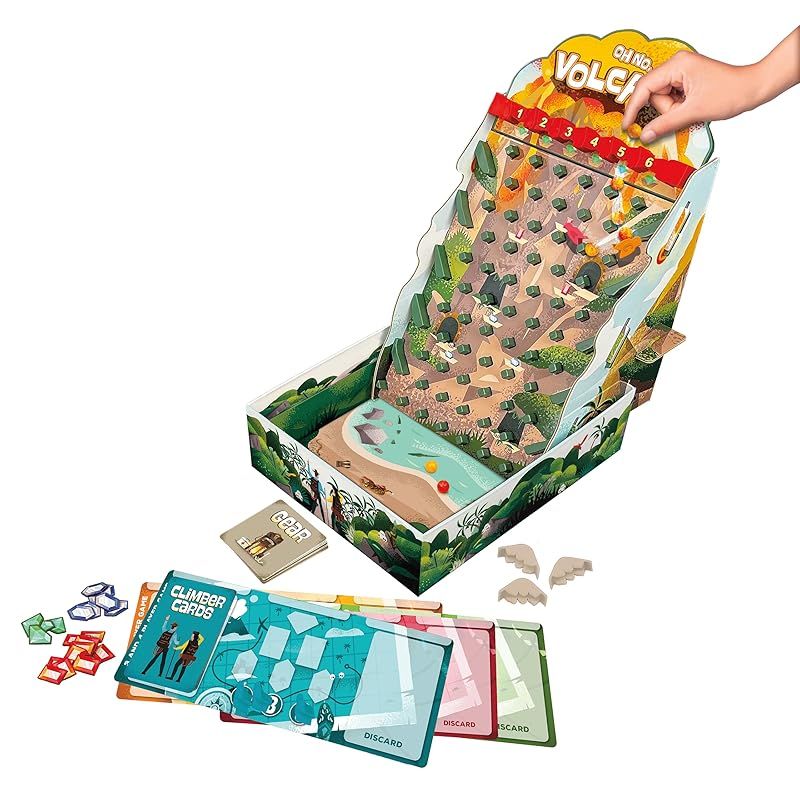 彡フィル ウォーカー ハーディング作 オー ノー ボルケーノ - バッファローゲームズのファミリーゲームナイトクラシック - 火山に登って火の玉が落ちるのを避けましょう - 対象年齢8歳以上 0