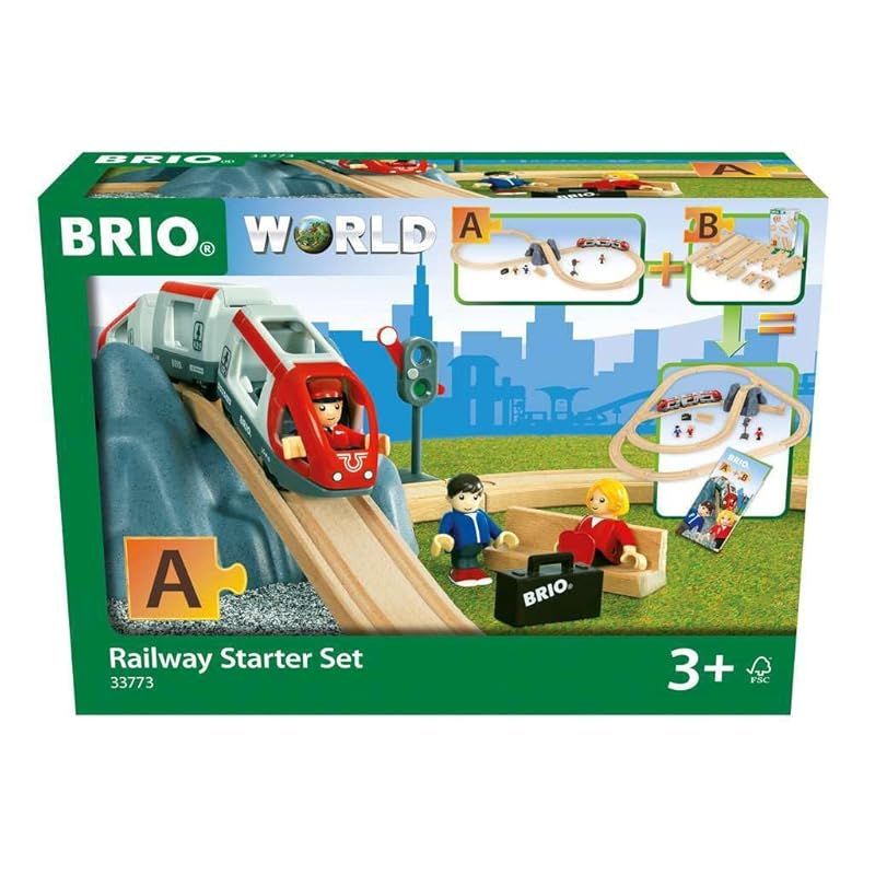 彡BRIO ブリオ WORLD 8の字スターターセット 全26ピース 33773 対象年齢 3歳 おもちゃ 玩具 木製おもちゃ 木製レール レールセット プレゼント 誕生日 クリスマス 1