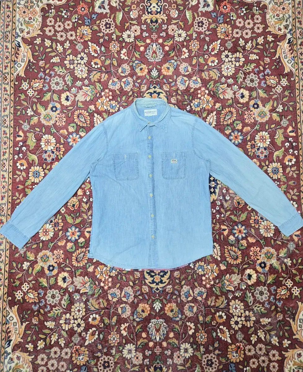 デニムアンドサプライ インディアン プリンティング デニム シャツ L