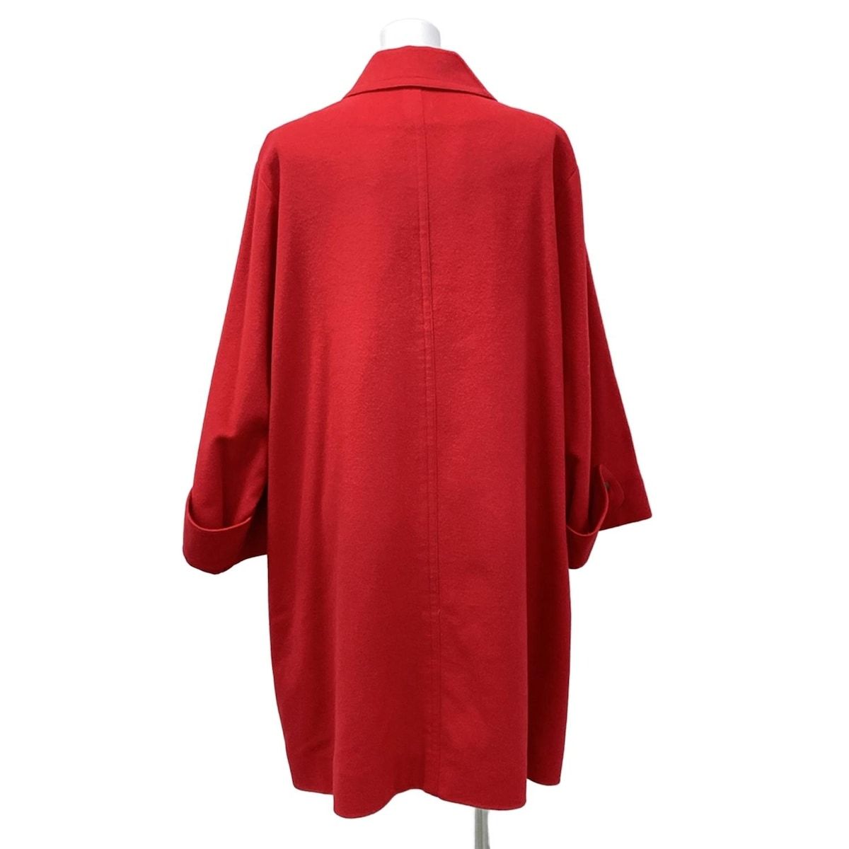 HERMES エルメス コート サイズ38 M レディース - レッド 長袖 カシミヤ 冬 カシミヤ