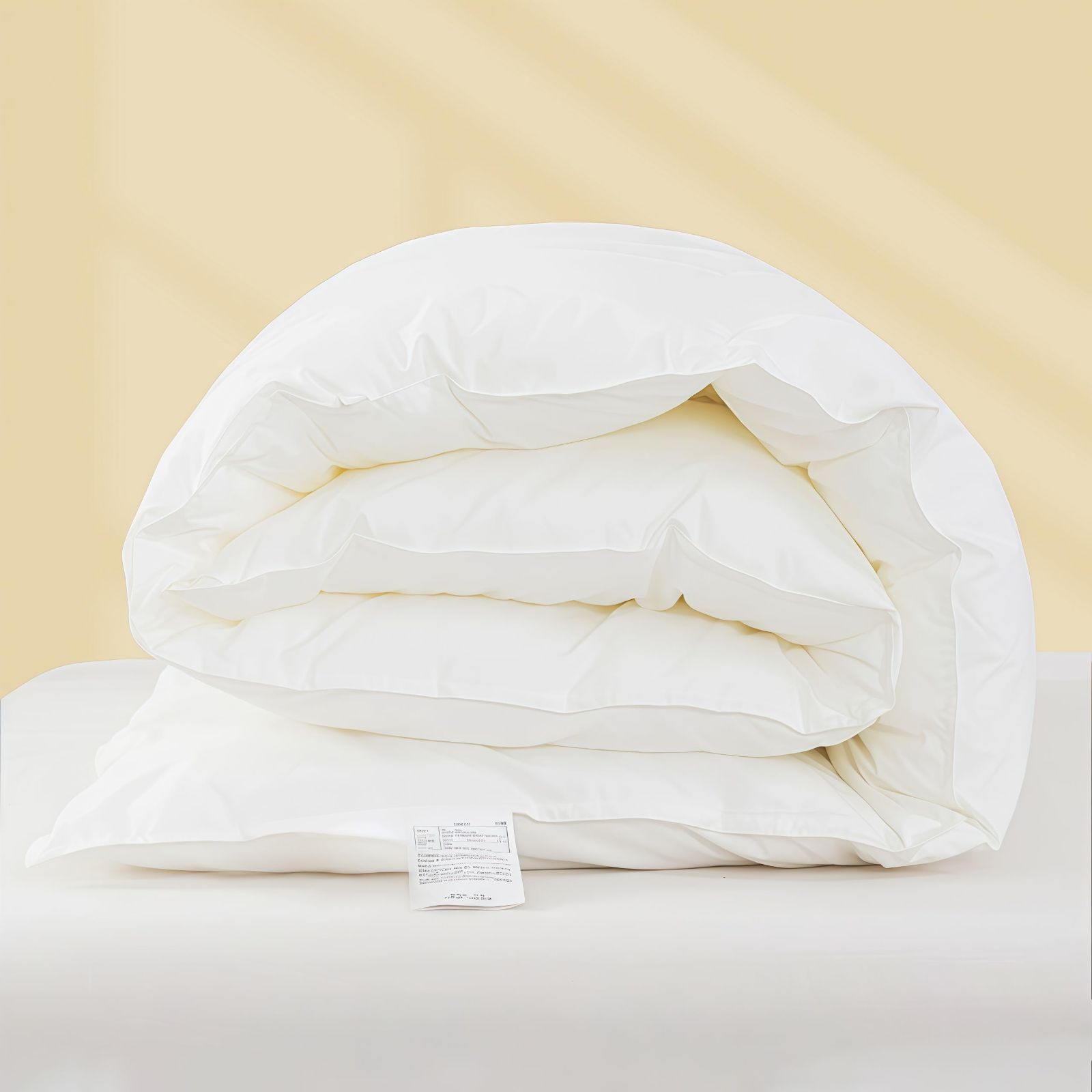 スピード発送 ダックダウン90 相当 洗える 冬用 軽量 保温 掛け布団 抗菌防臭 エアロゲル採用 シングル 帝人FWALINE素材 羽毛より軽く暖かい 人工羽毛布団 肌掛け布団 150×210cm ATOPEN 充填量1.5kg アイボリー