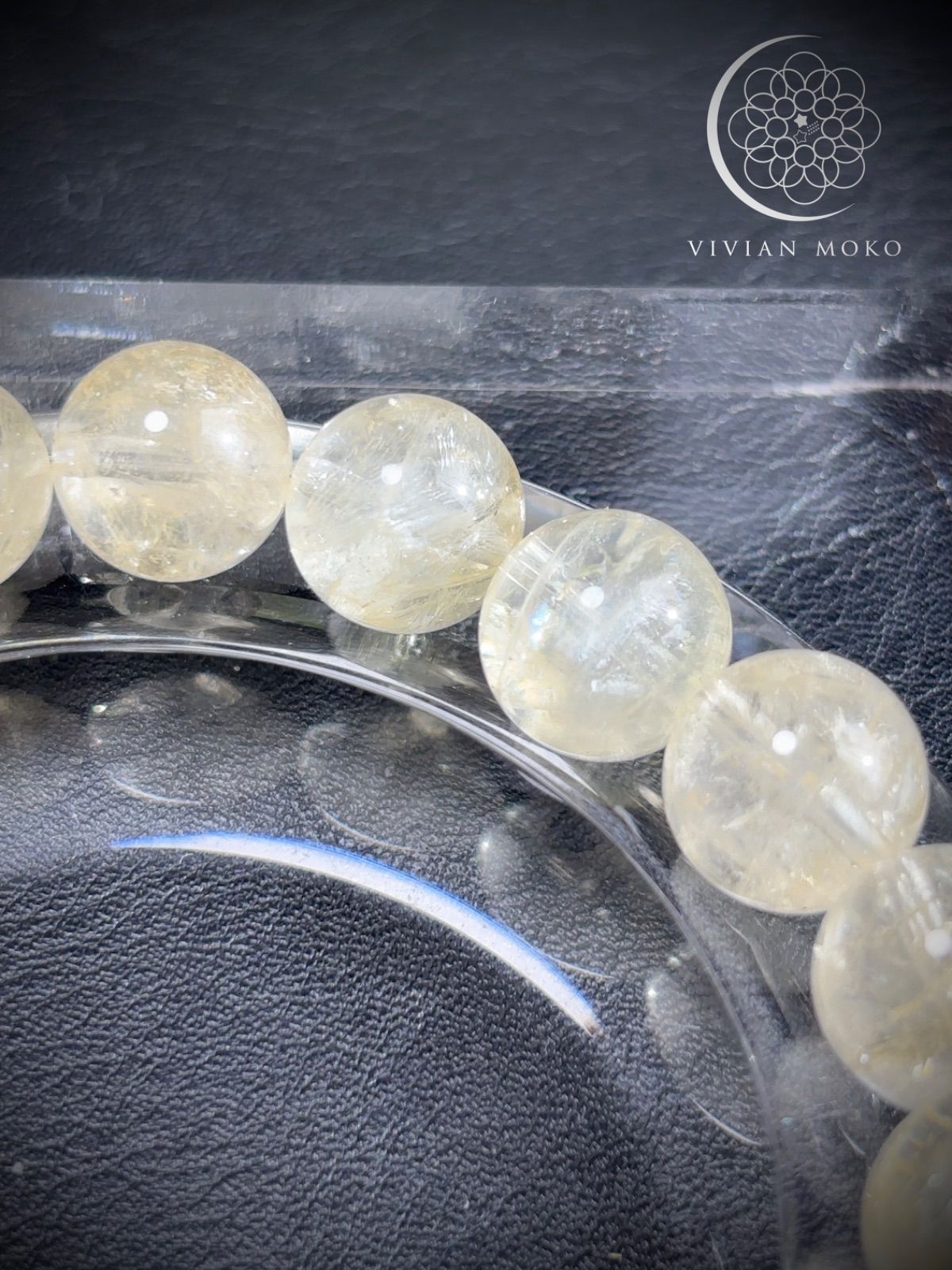 💎天然石 レア✨🌈虹あり✨️イエローアゼツライト （透明度抜群