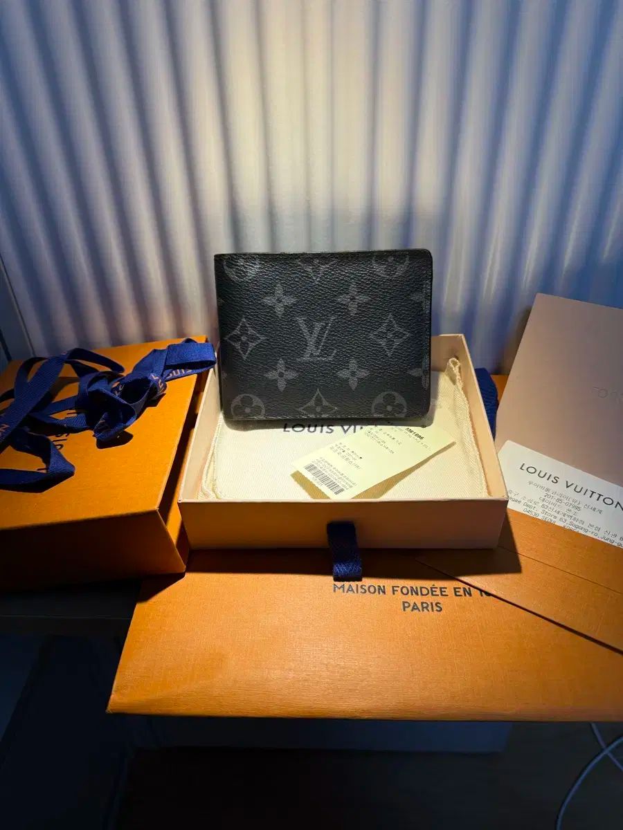 Louis Vuitton ルイヴィトン エクリプス MULTI マルチ ミュルティプリ 二つ折り財布 フルセット