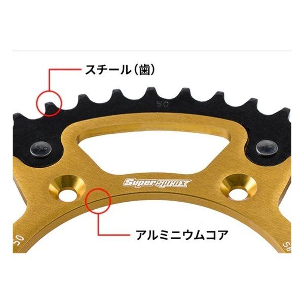 Supersprox スーパースプロックス SPX REAR STEALTH 498-39T BLK RST-49839-BLK 2534543