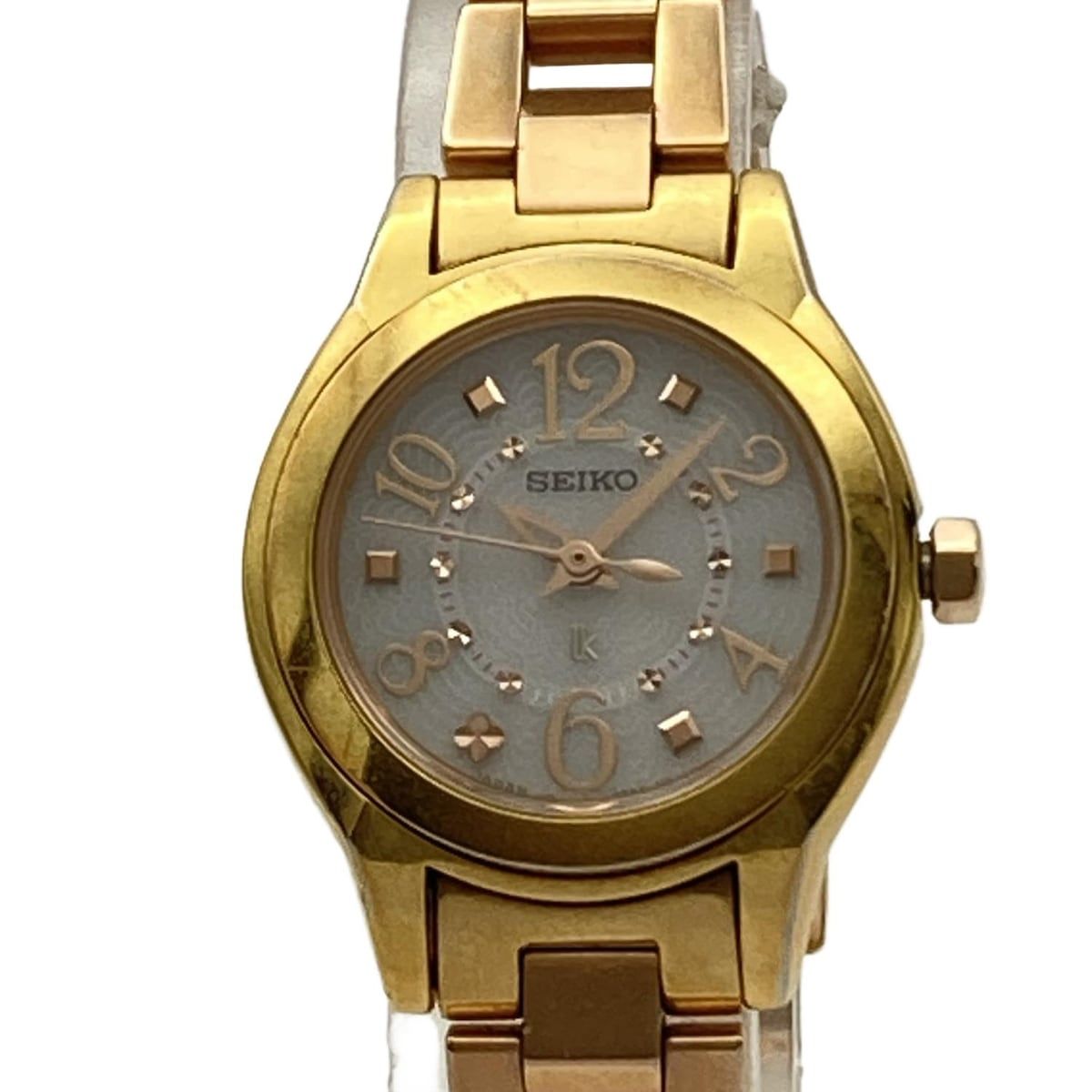 SEIKO セイコー 腕時計 LUKIA ルキア V 111-0 CA 0 レディース ライトピンク