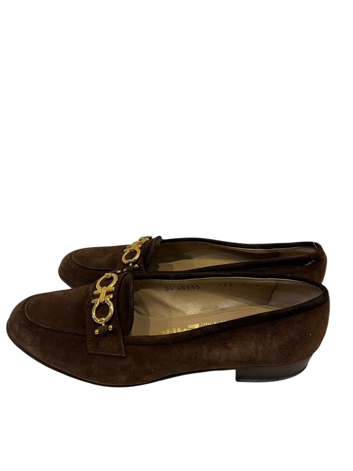 Z1562Salvatore Feragamo サルヴァトーレフェラガモ スエード