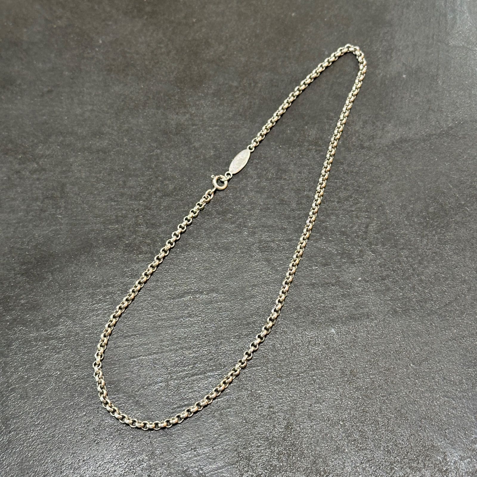 HERMES ロールチェーンネックレス 925 シルバー エルメス 40cm 2083M2