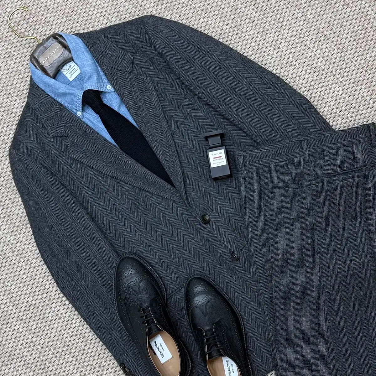 ウール ヘリンボーン