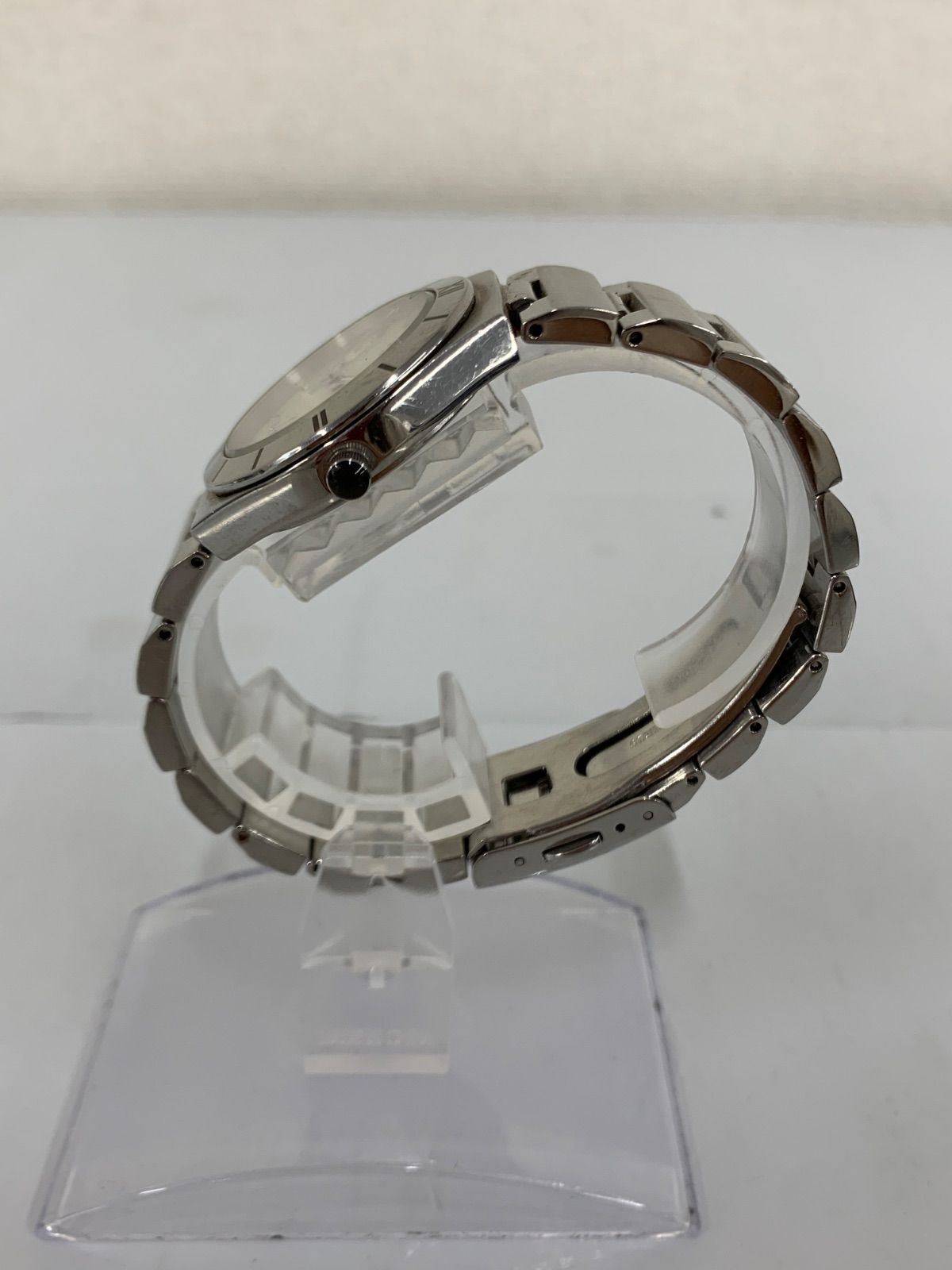 さき 稼働品】WITNAUER 白文字盤 ブレスウォッチ 電池交換済 シチズン