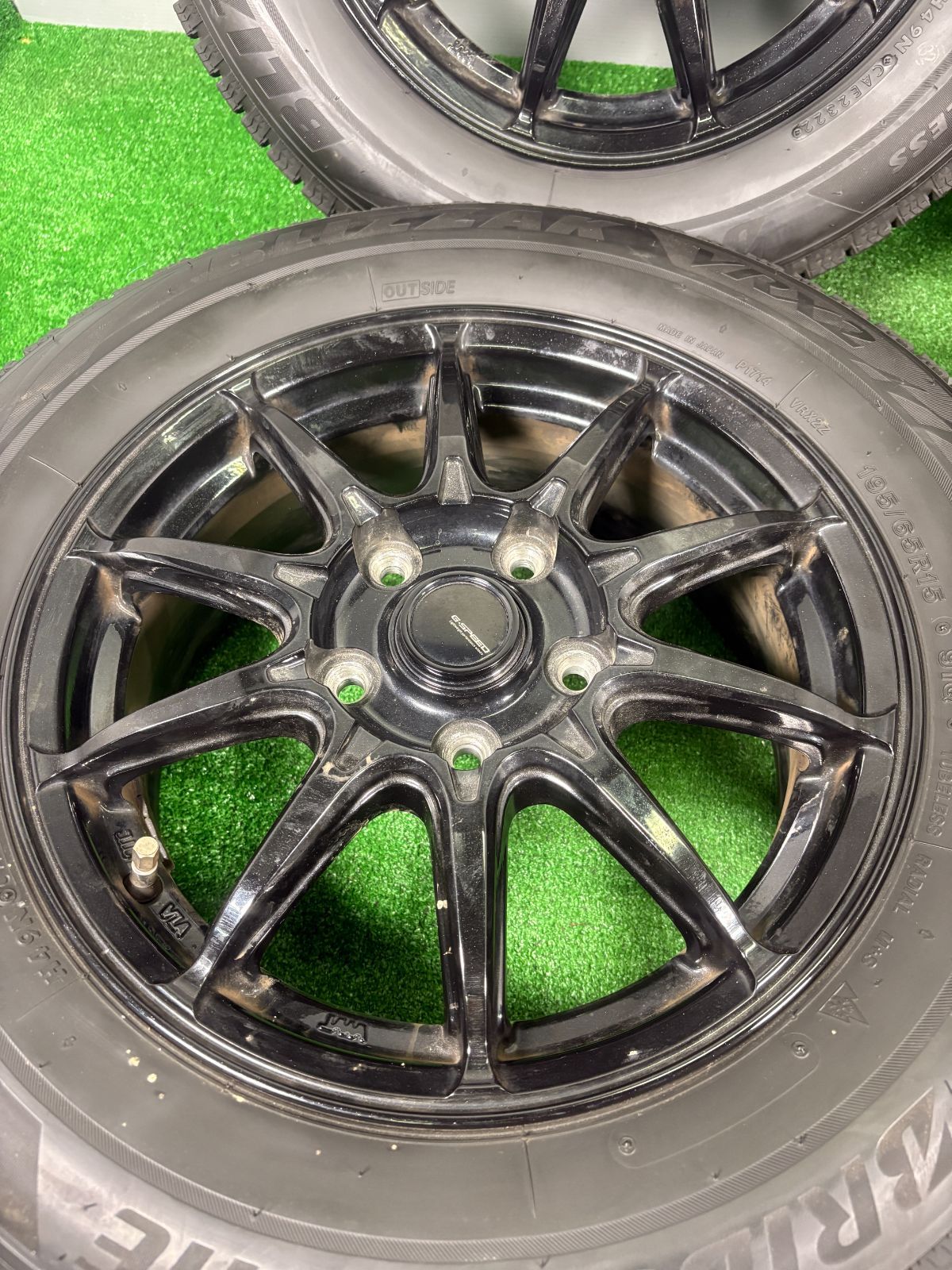 15 x 6 J 53 5穴 PCD 114 3 195 65 R ブリヂストン VRX 2 4本 冬 タイヤ ホイール セット スタッドレス TA 706