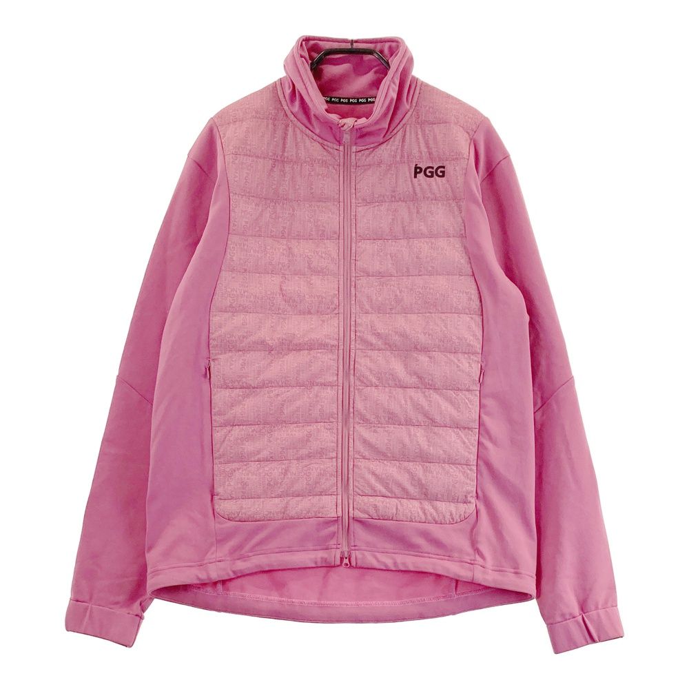 サイズ PGG PEARLY GATES パーリーゲイツ 中綿切替 ジップジャケット 総柄 ピンク系 240101395997 ゴルフウェア メンズ ストスト
