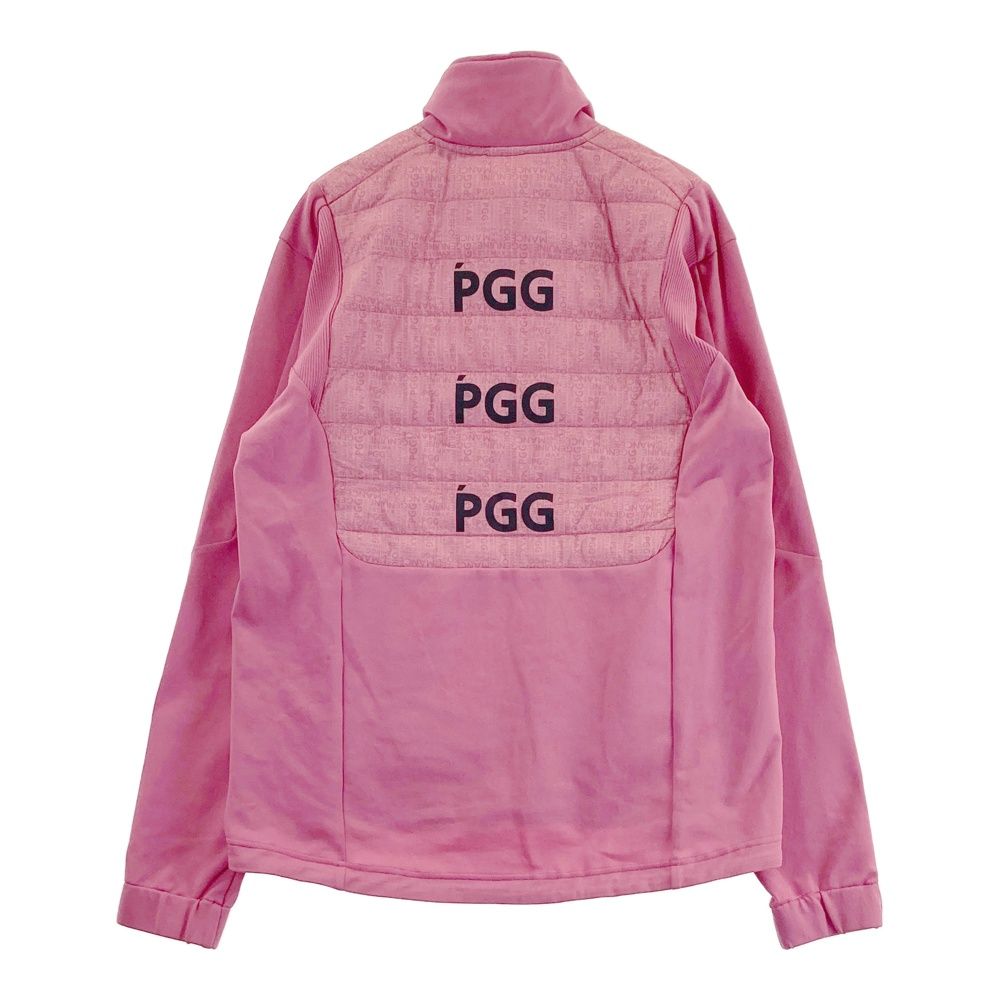 サイズ PGG PEARLY GATES パーリーゲイツ 中綿切替 ジップジャケット 総柄 ピンク系 240101395997 ゴルフウェア メンズ ストスト