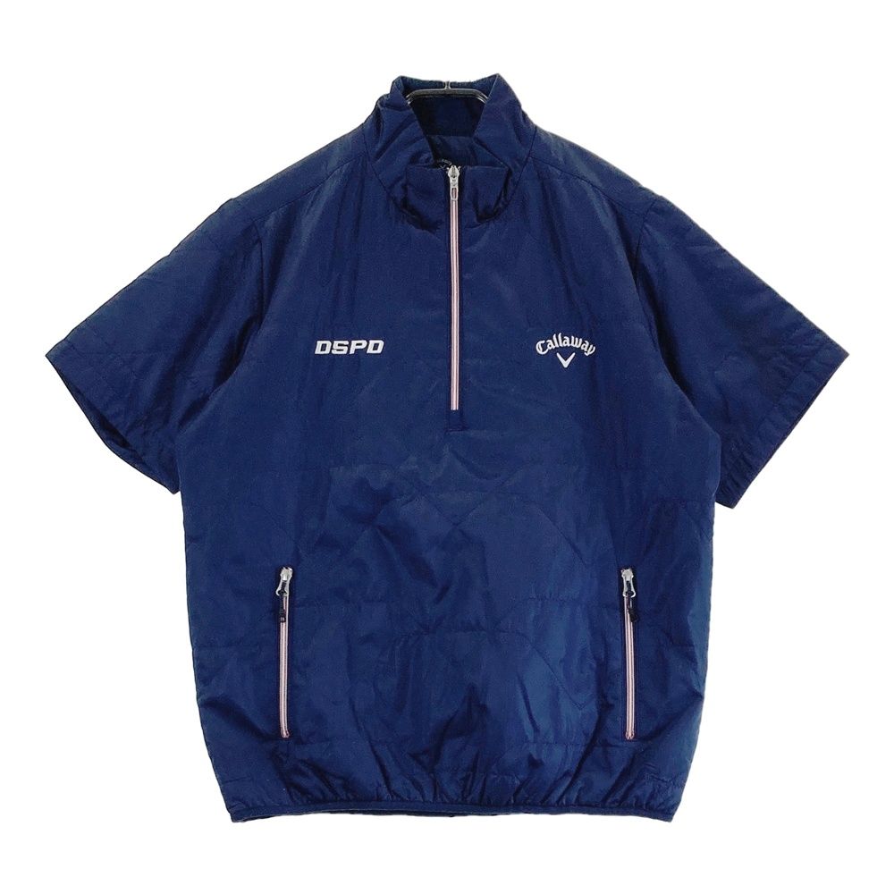 サイズ M CALLAWAY キャロウェイ 中綿 半袖ジャケット ネイビー系 240101428384 ゴルフウェア メンズ ストスト