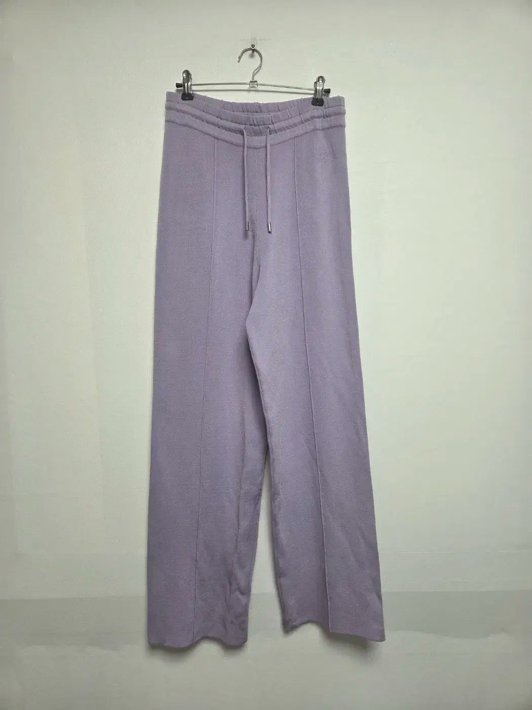 サンドロ ニト ストレート レグ パンツ パープル S