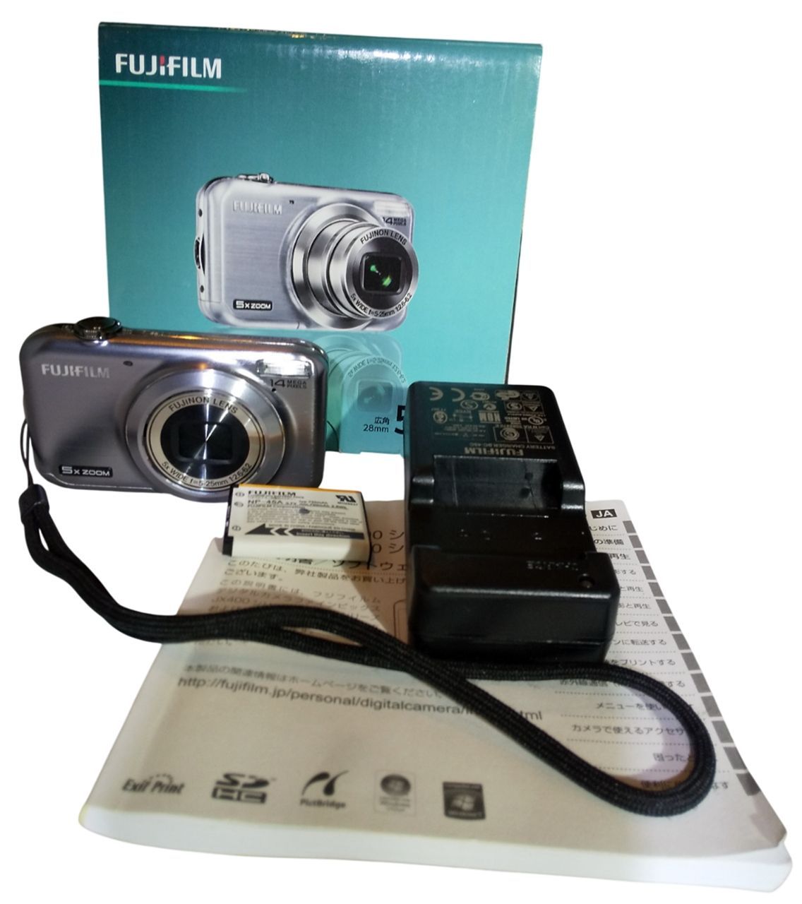 FUJIFILM FinePix JX300 コンパクトデジタルカメラ デジカメ シルバー