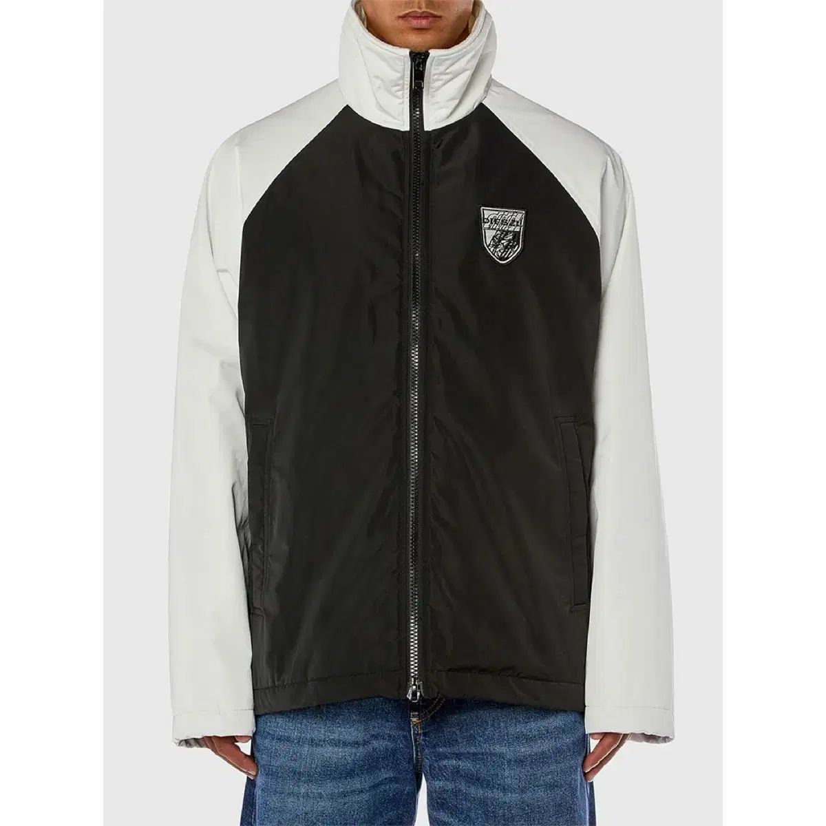 48 52 54 DIESEL ディーゼル キー ゲル ジャケット ブラック